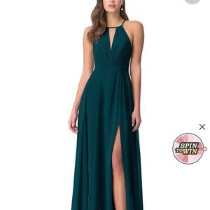 Azazie Evalleen Pine Bridesmaid Dress